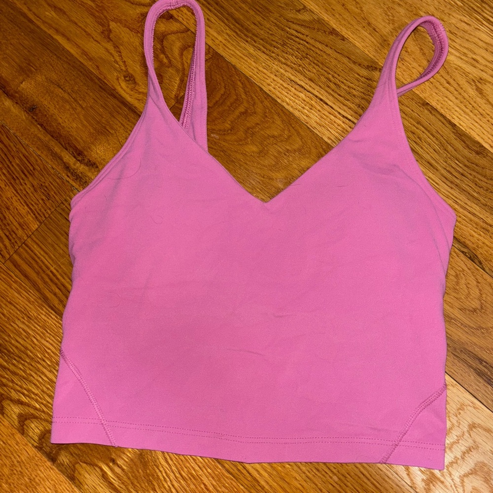 Lululemon Crop Align Tank- Pink Sleeveless Top
